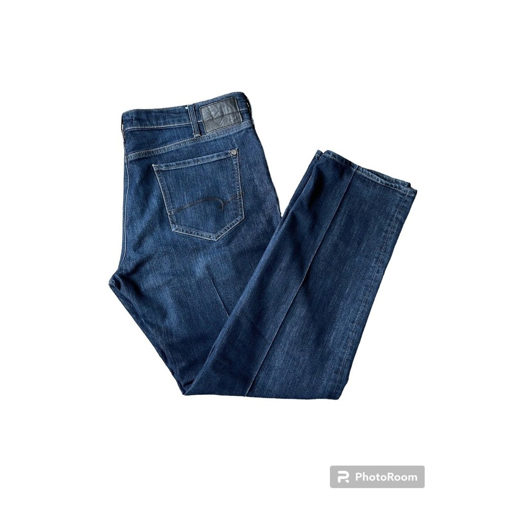 Mavi Jeans Mens Size 40x32 Matt Relaxed Straight Leg Dark Wash Stretch Mid Rise